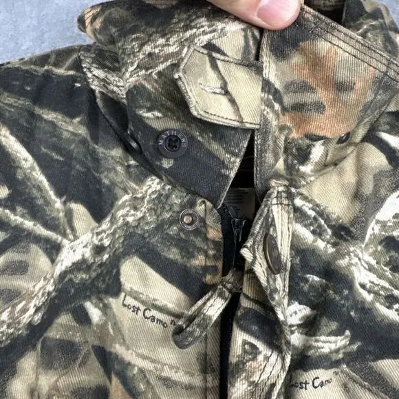VTG Mathews Solocam Jacket Men L‎ Camo Full Zip Snap Thick Outdoors Hunting Y2K